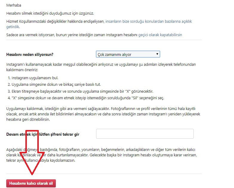 instagram hesap silme - instagram da kalici olarak hesap kapatma instagram hesap silme
